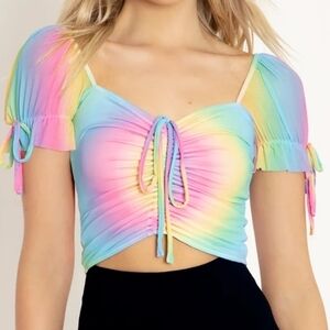 NWT Blackmilk Rainbow Ice Cream Tea Party Small 🌈
